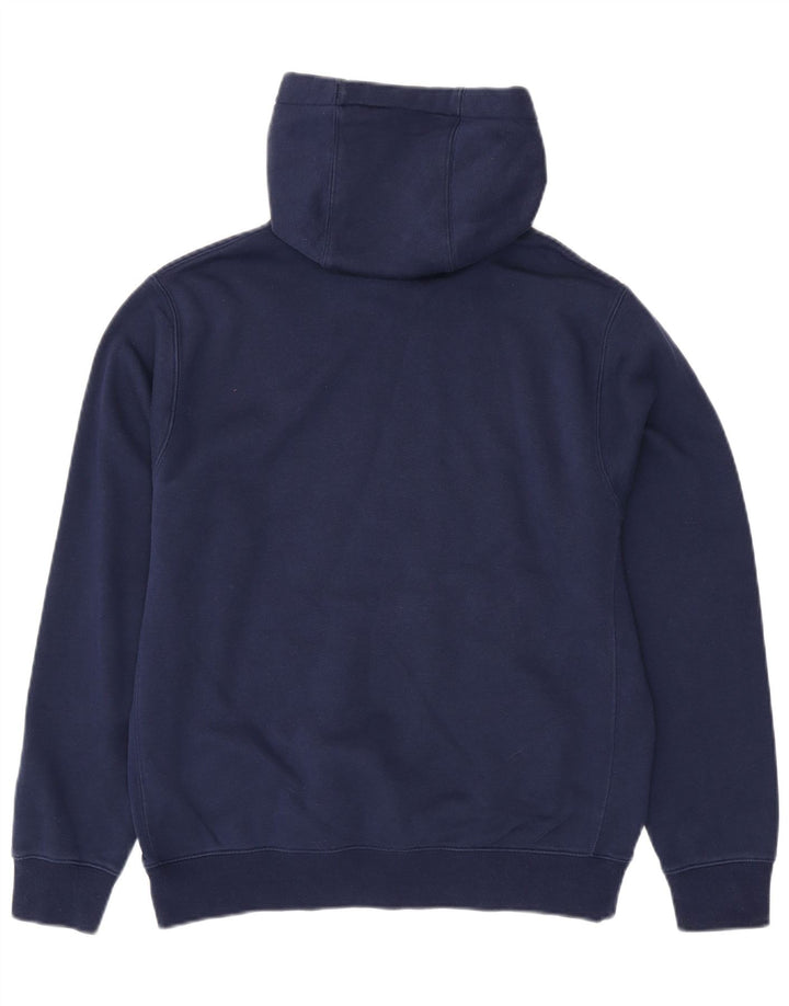 NIKE Mens Hoodie Jumper Médio Azul Marinho Algodão