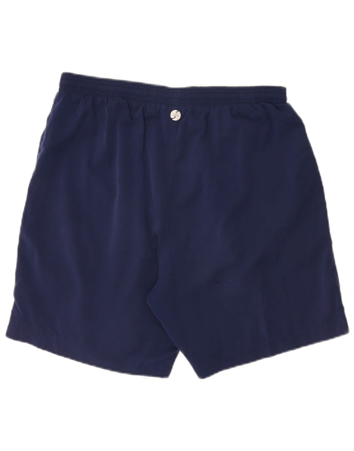 Shorts esportivos masculinos Adidas médio azul marinho poliéster