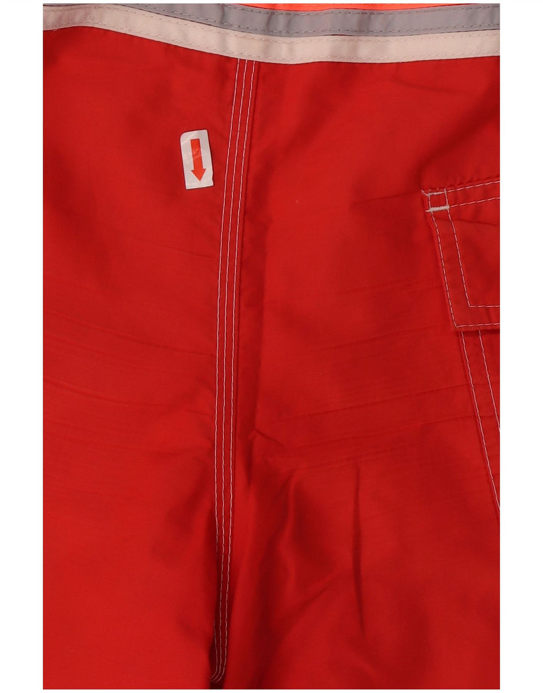 Sundek Mens Graphic Natação Shorts Grande Nylon Vermelho