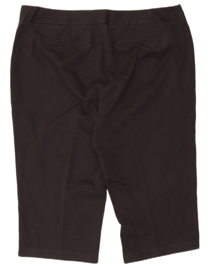Calça capri feminina DOCKERS US 20 2XL W40 L19 algodão preto