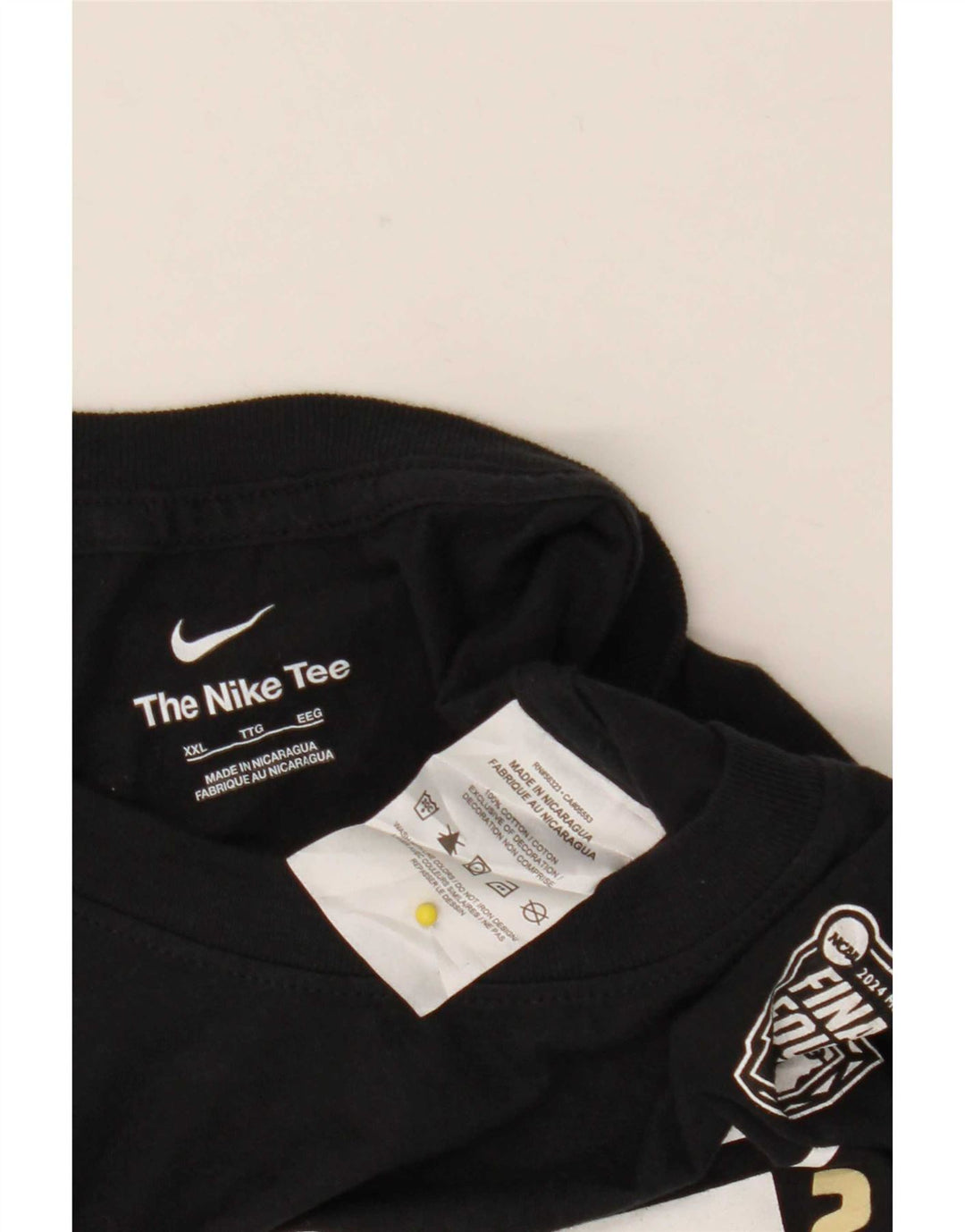 Camiseta Nike masculina gráfica Top 2XL algodão preto