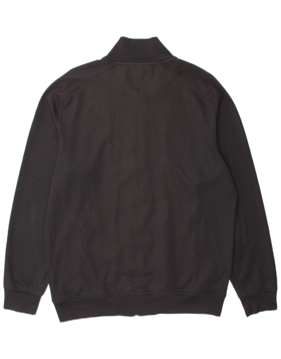 Lyle & Scott Jaqueta masculina de agasalho grande poliéster preto