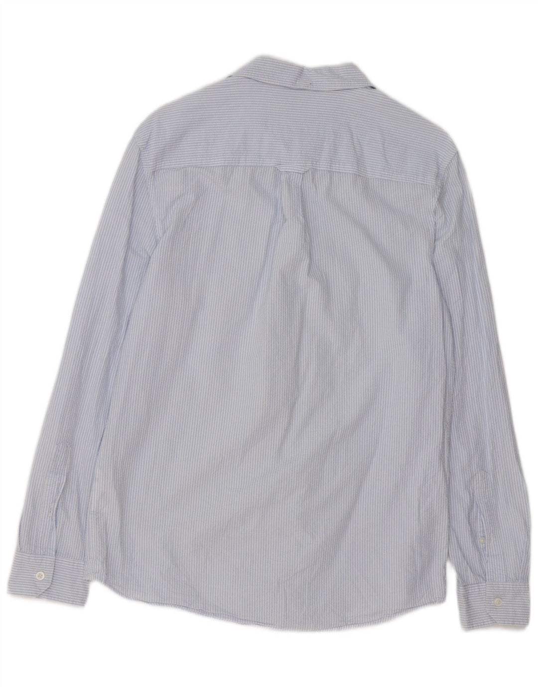 Camisa masculina Jack Wills Classic Fit algodão listrado azul médio