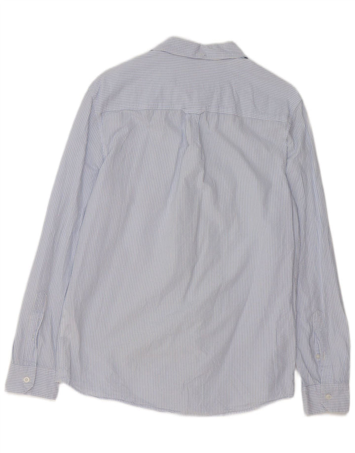 Camisa masculina Jack Wills Classic Fit algodão listrado azul médio