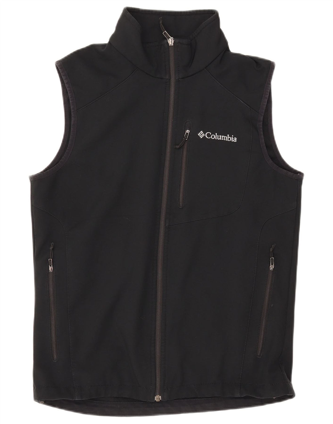 Jaqueta masculina sem mangas COLUMBIA de poliéster preto médio