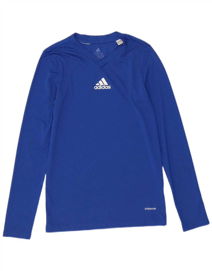 Top Adidas Menino Aeroready manga comprida 13-14 anos azul