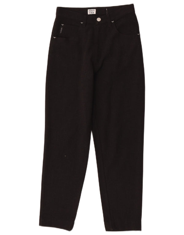 Armani Junior Meninos Calças Casuais Cônicas 11-12 Anos W26 L26 Preto