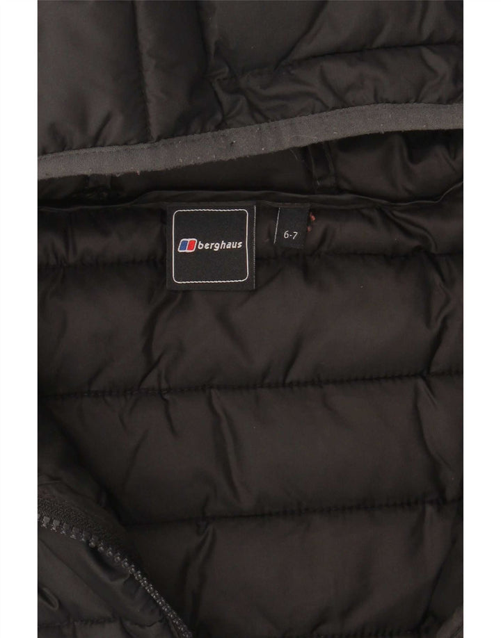 Jaqueta acolchoada com capuz Berghaus Boys 6-7 anos poliéster preto