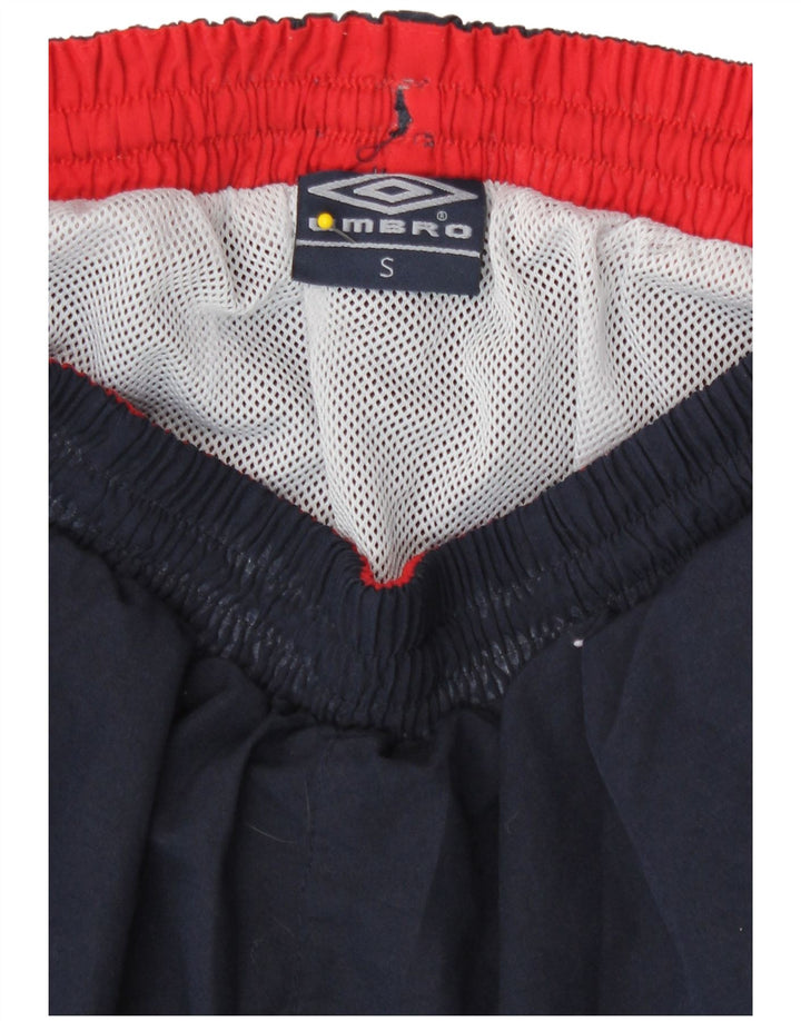 Shorts de natação masculino Umbro Graphic pequeno bloco colorido azul marinho