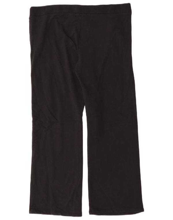 Calça de treino feminina Ralph Lauren UK 18 XL algodão preto