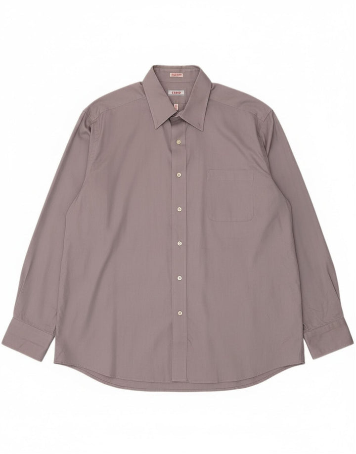 Camisa masculina Izod tamanho 17 1/2 XL algodão cinza