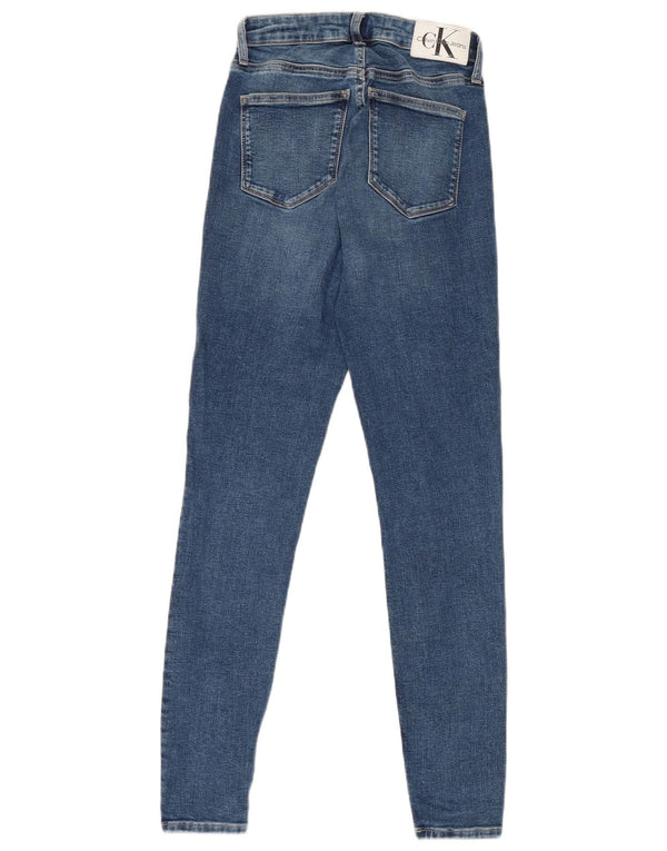 Calça jeans skinny feminina Calvin Klein W26 L27 algodão azul