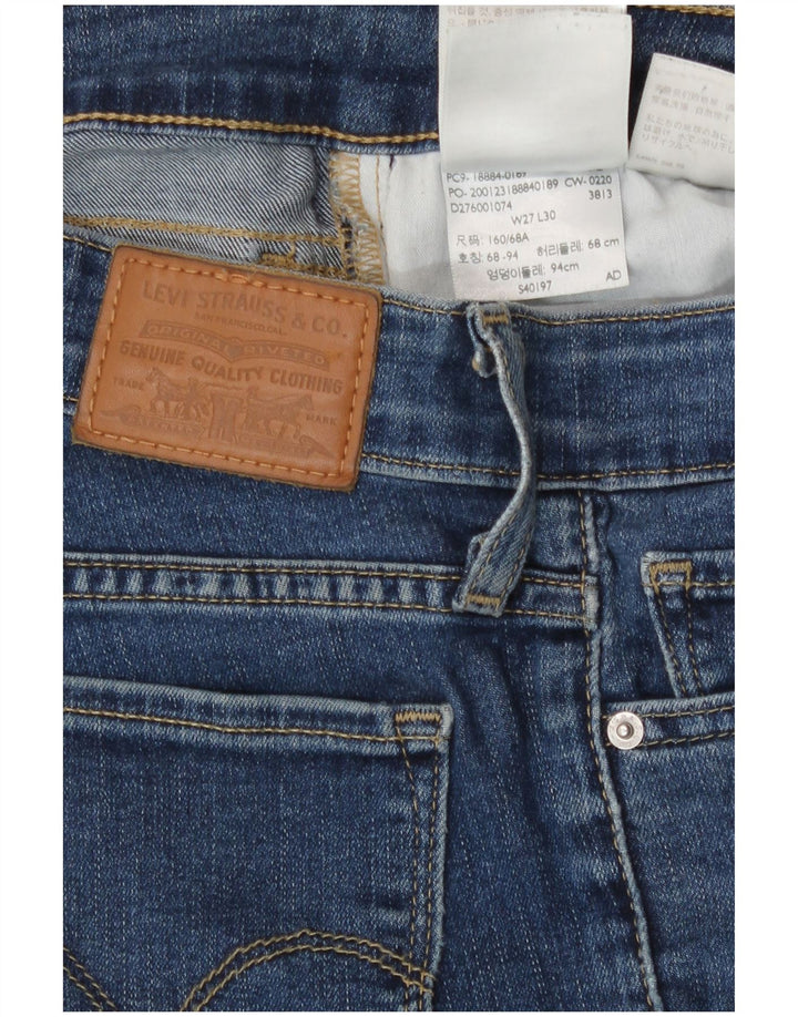 Calça jeans feminina Levi's 712 Slim W27 L30 azul algodão
