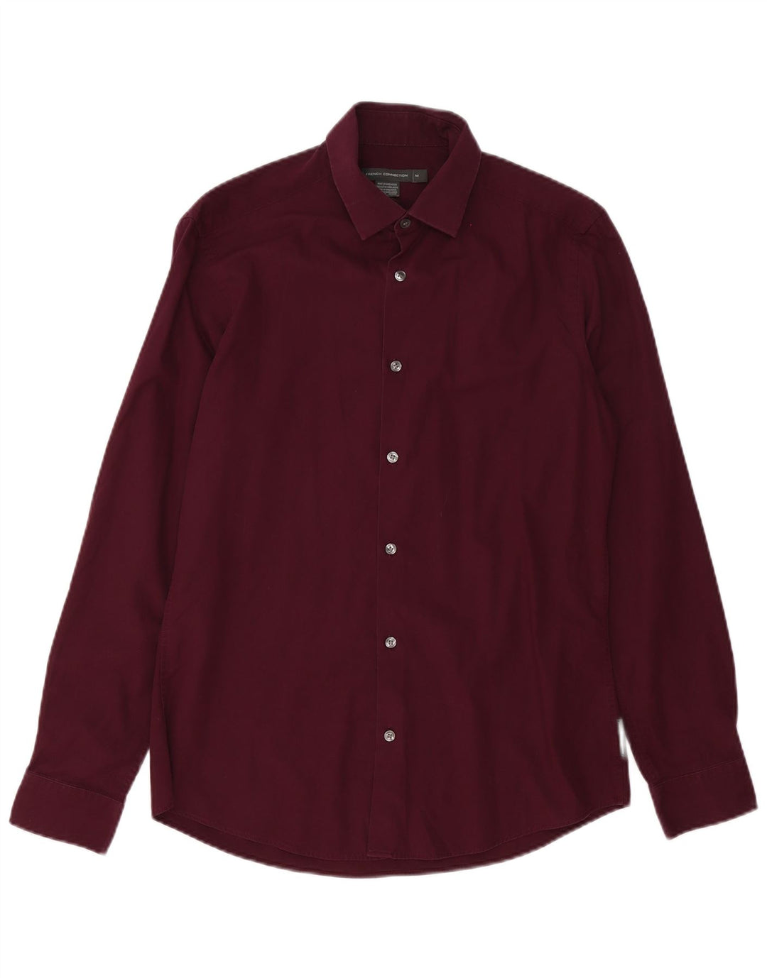 Camisa masculina FRENCH CONNECTION médio algodão Borgonha