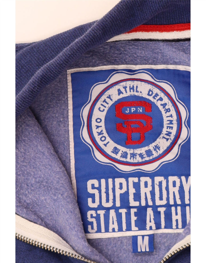 Superdry Mens Graphic Tracksuit Top Jacket Médio Azul Marinho Algodão