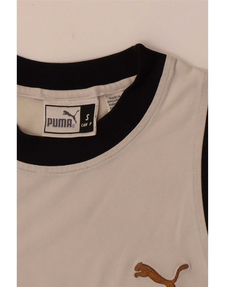 Camiseta masculina Puma Top Small White Colorblock