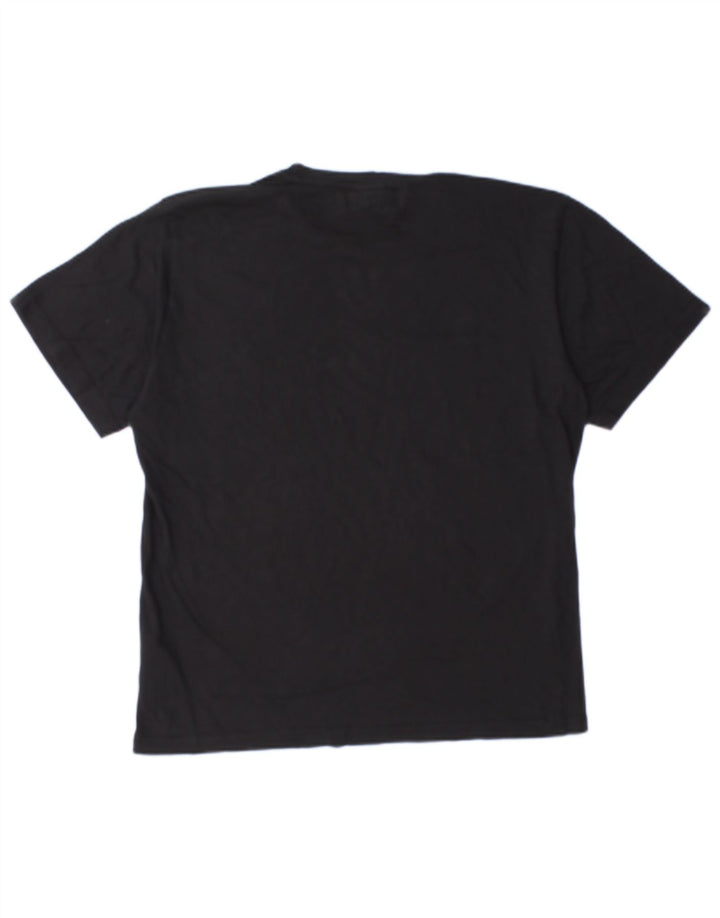 Camiseta masculina Lotto Top grande de algodão preto