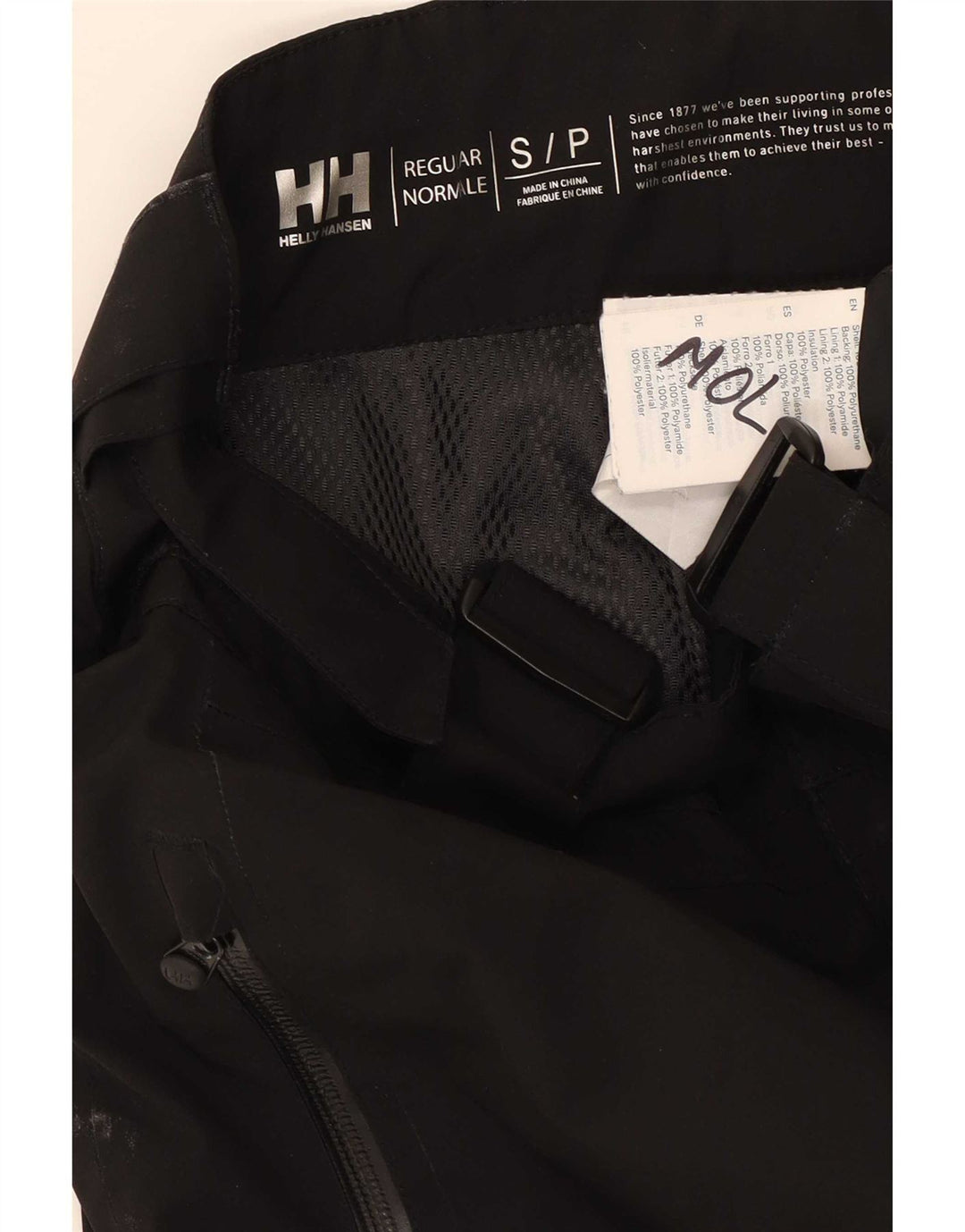 Calças de esqui femininas Helly Hansen UK 8 poliéster preto pequeno