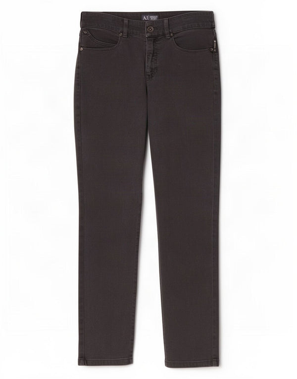 Armani feminino slim jeans W27 L28 algodão cinza
