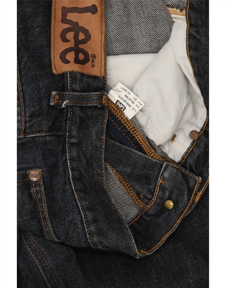 Lee Mens Straight Jeans W31 L32 Cinza Algodão