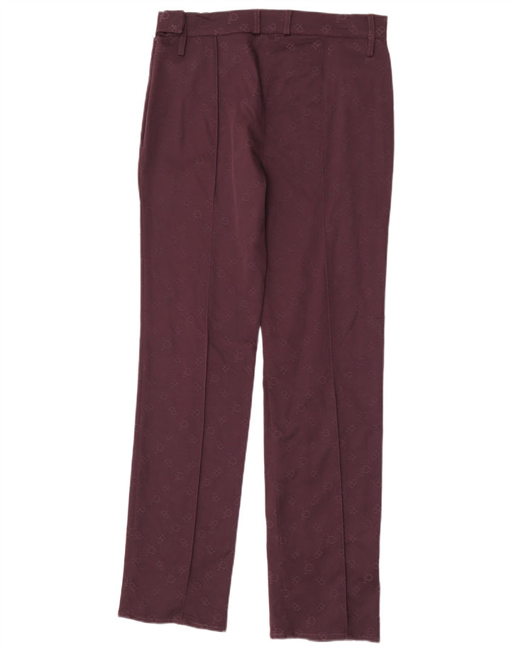 Roccobarocco Calça feminina casual com padrão abstrato IT 44 Médio W30 L30 B