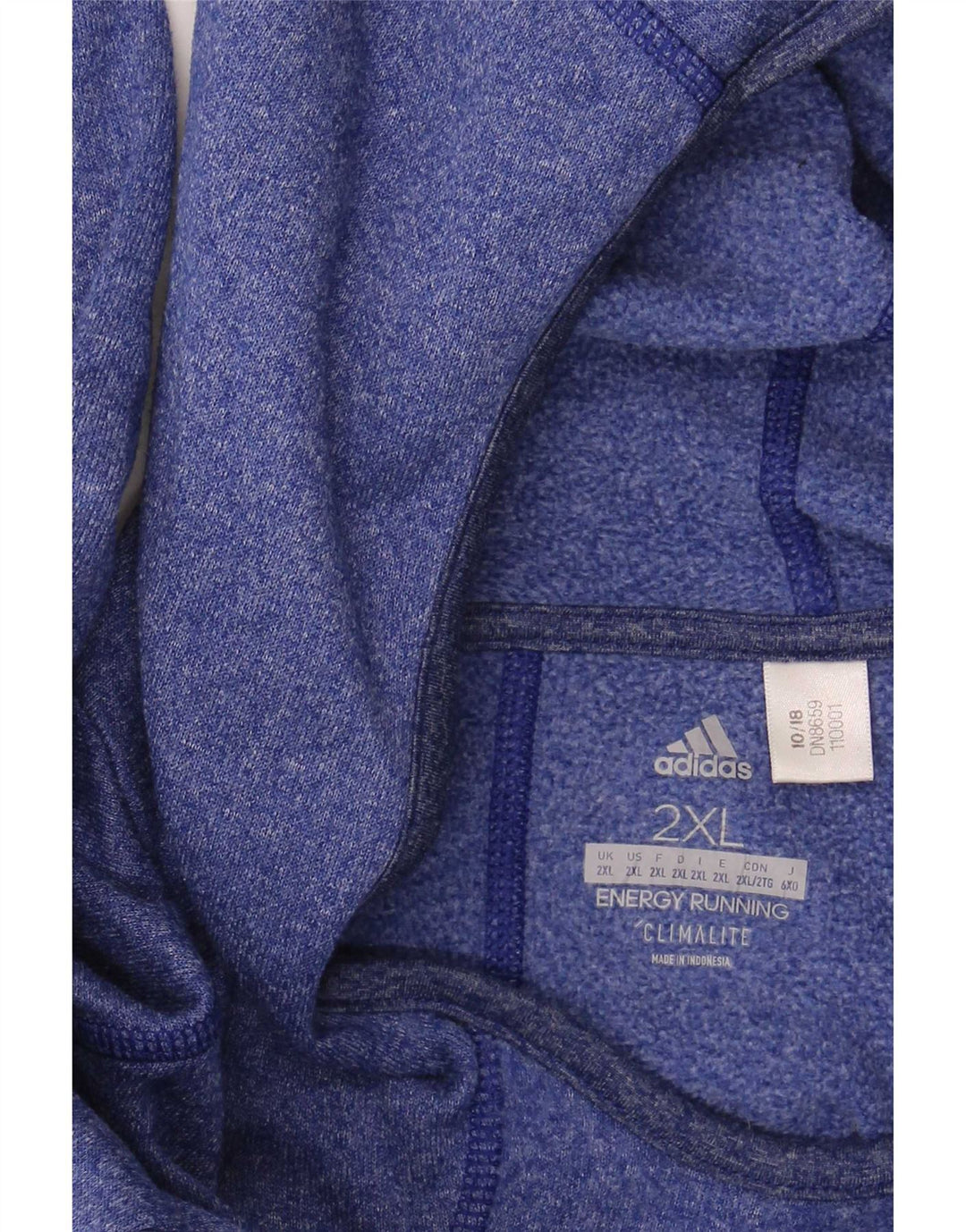 Adidas masculino com capuz manga comprida 2XL azul