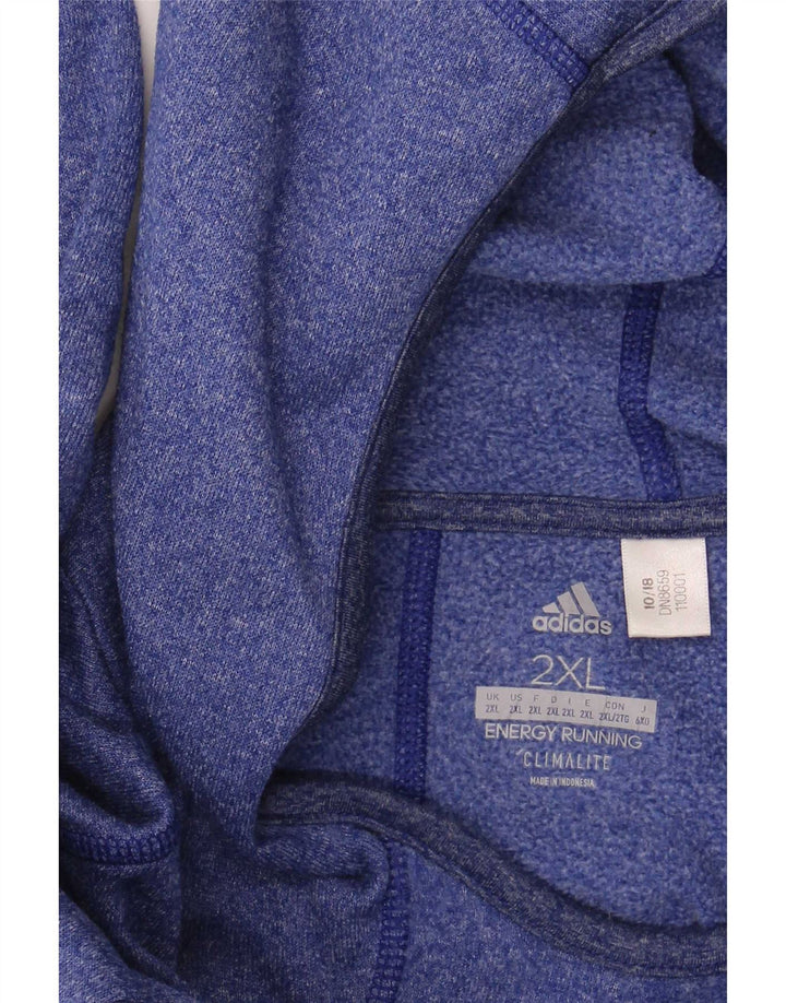 Adidas masculino com capuz manga comprida 2XL azul