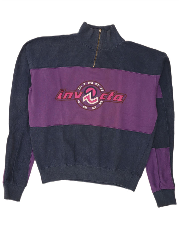 Invicta moletom gráfico masculino jumper médio azul marinho colorblock
