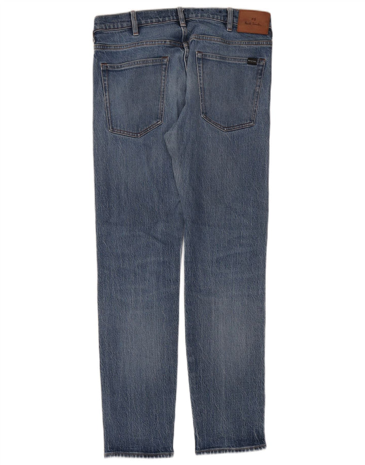 Calça Jeans Slim Masculina Paul Smith W32 L30 Azul Algodão