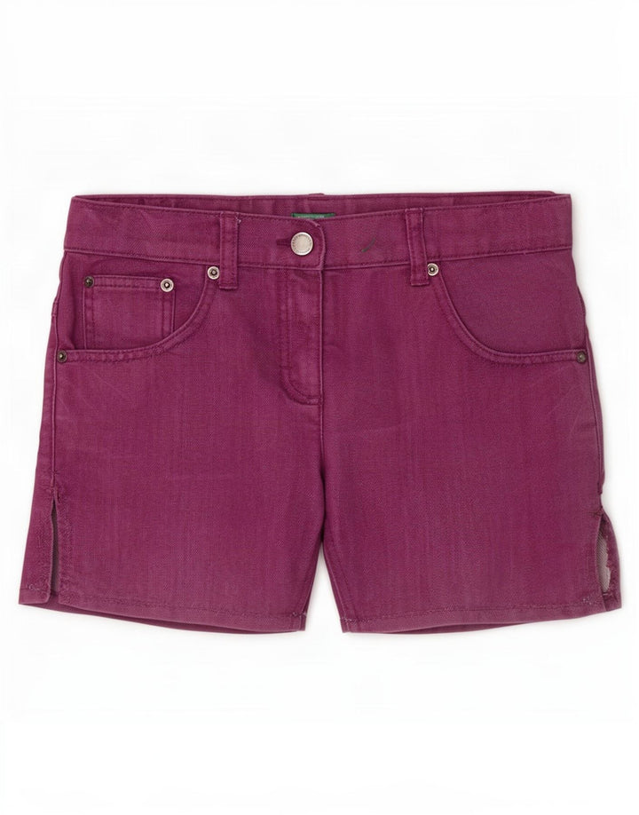 Shorts jeans feminino Benetton médio W28 roxo
