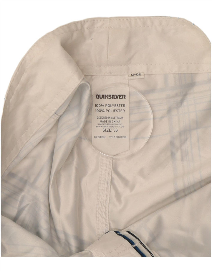 Quiksilver Calção de banho masculino grande poliéster xadrez azul