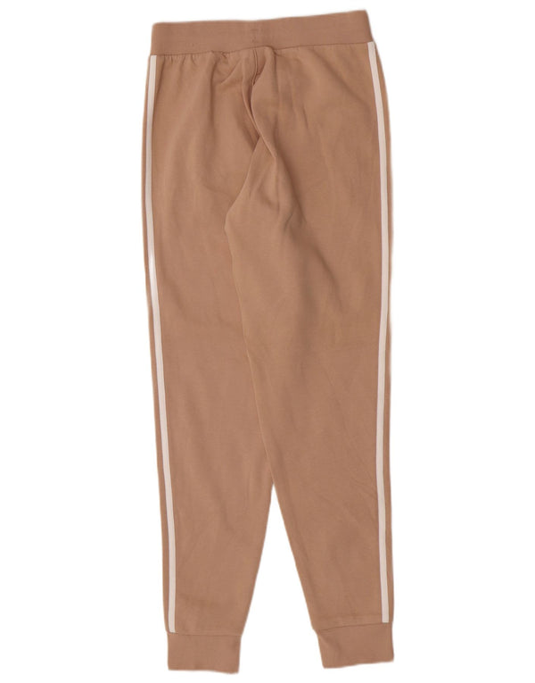Calças de treino femininas Adidas Joggers UK 8 pequeno algodão bege