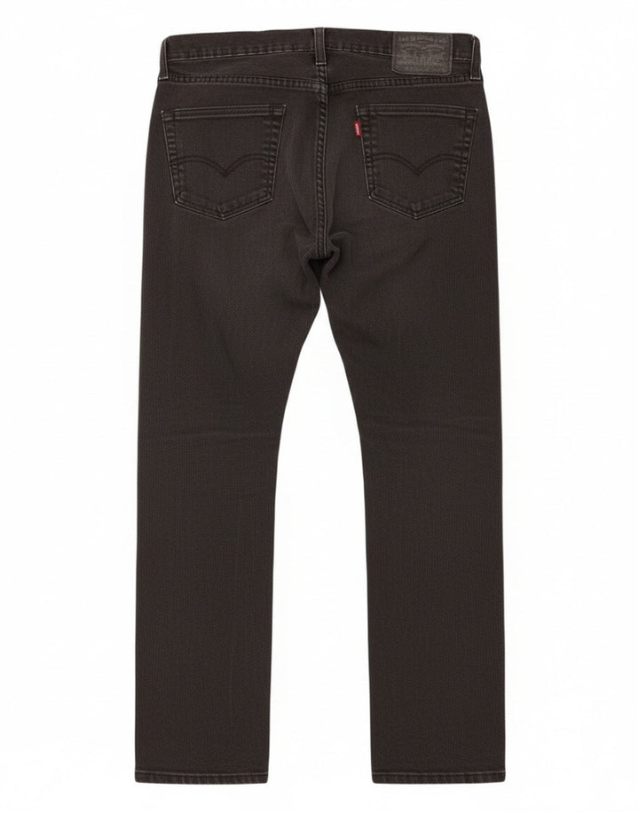 Calça jeans masculina Levi's 511 Slim Tapered W34 L30 algodão preto