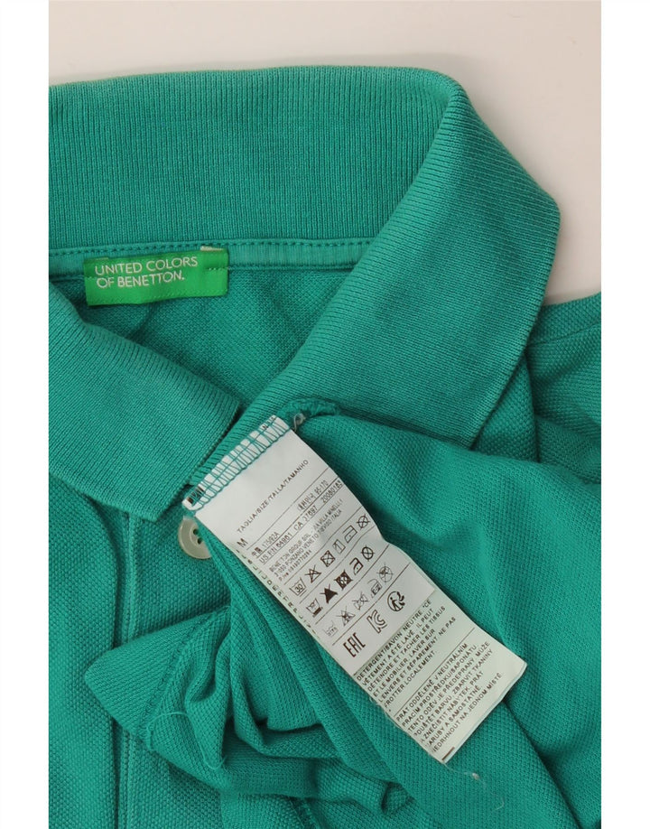 Camisa polo masculina BENETTON algodão verde médio