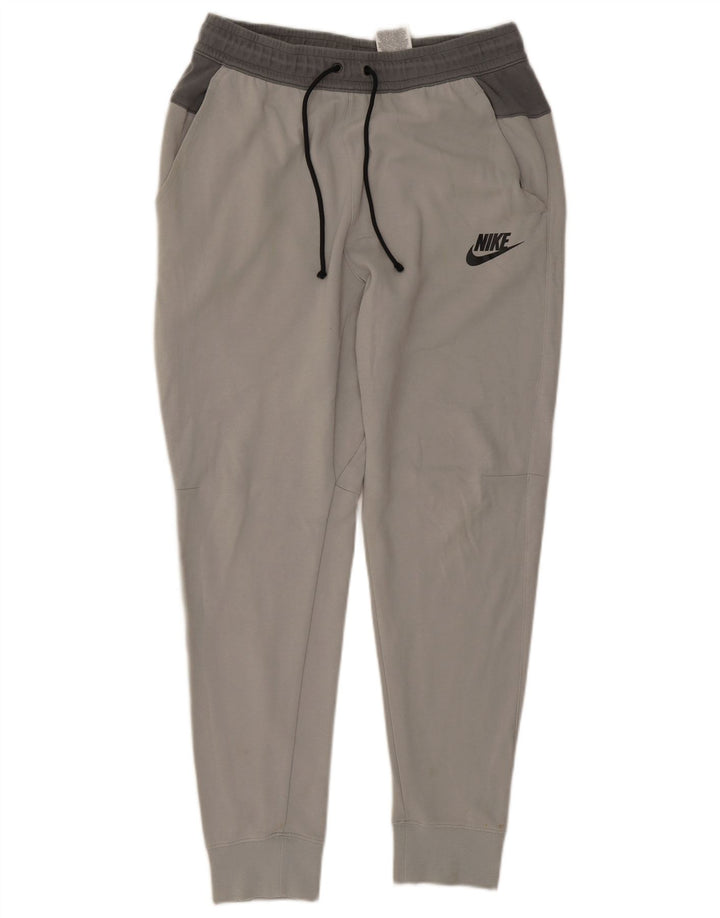 Calça de treino masculina Nike joggers cinza médio algodão