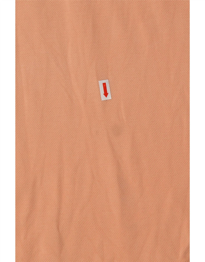 Camisa polo masculina LACOSTE tamanho 5 grande algodão laranja