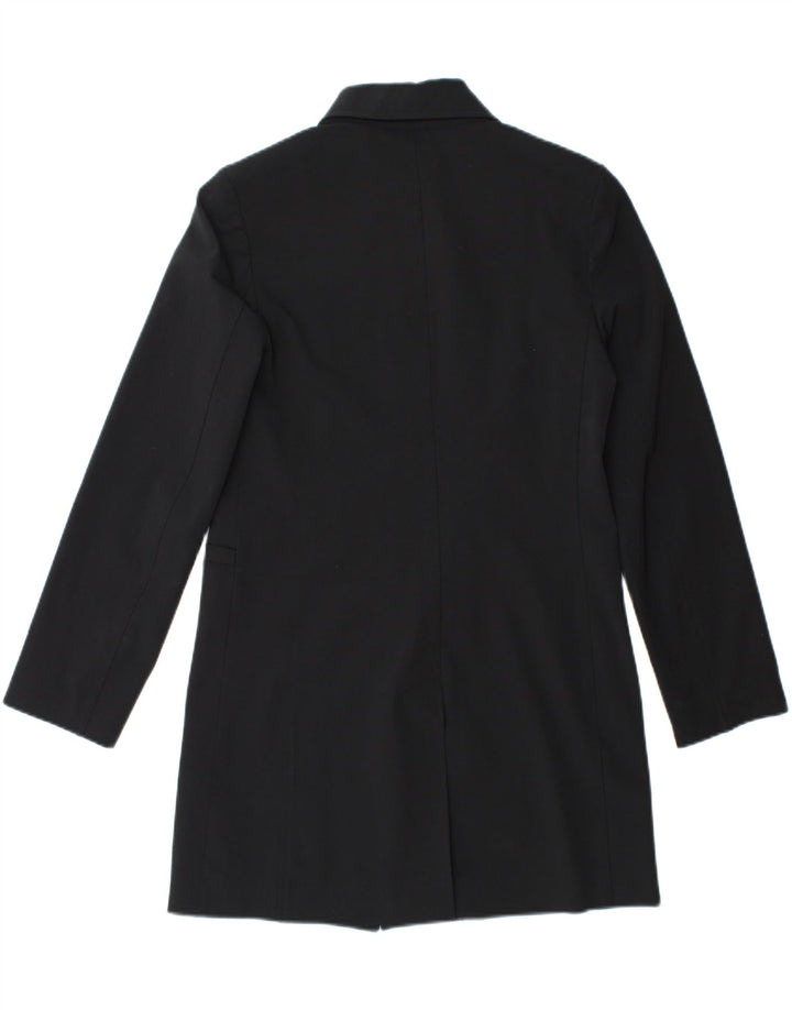 Sobretudo feminino PINKO UK 8 pequeno poliéster preto