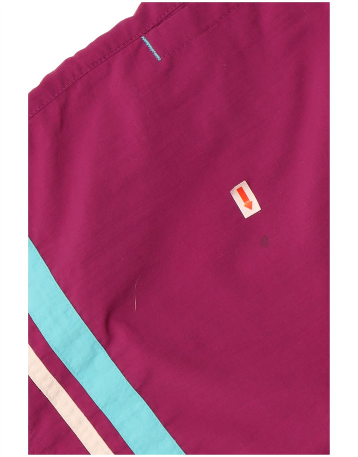 FILA Mens Sport Shorts Médio Roxo Listrado Poliamida