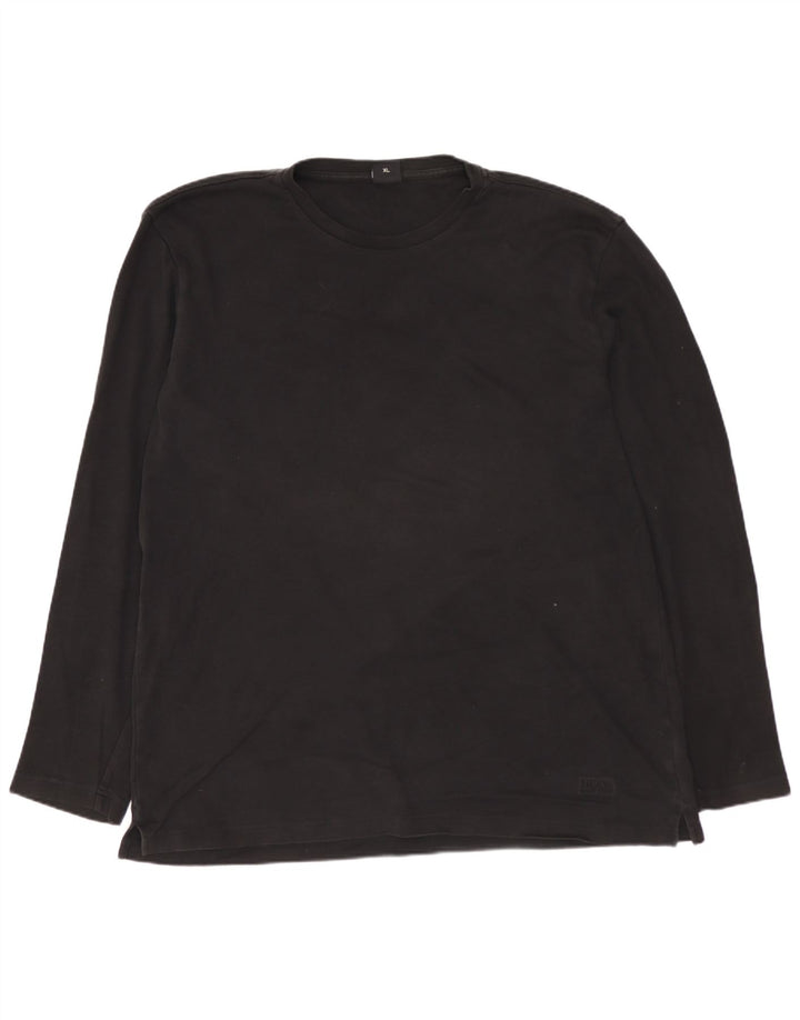 HUGO BOSS Top masculino manga comprida XL algodão preto