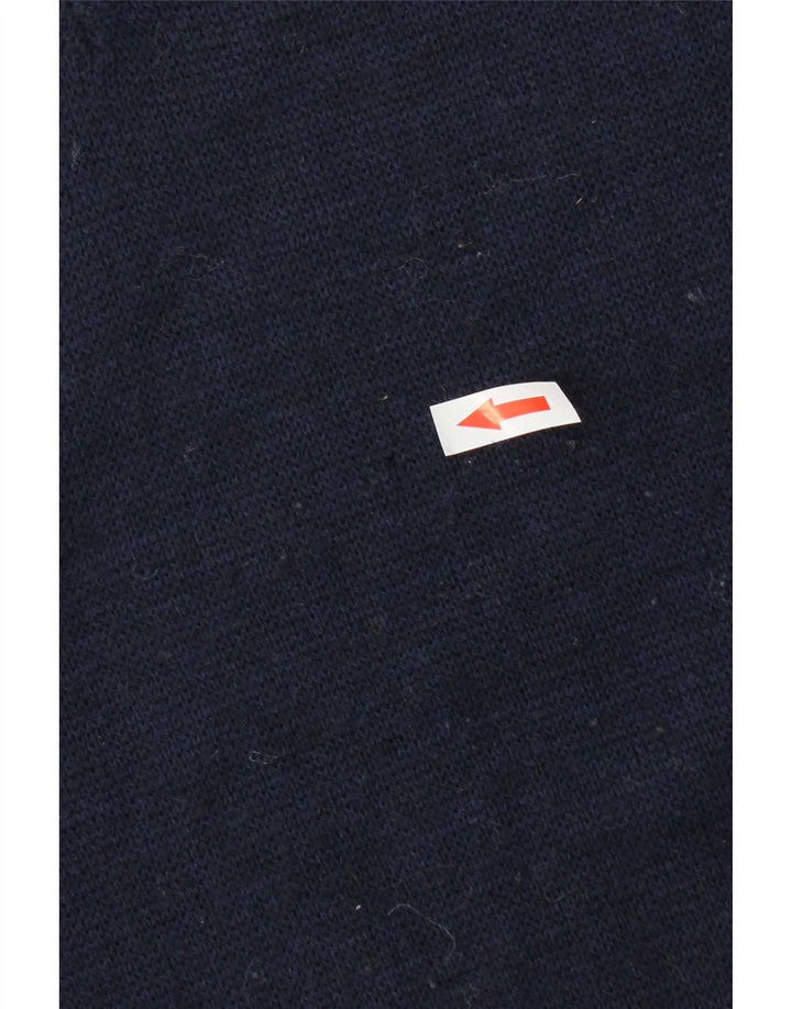 Regata masculina vintage com colete médio azul marinho