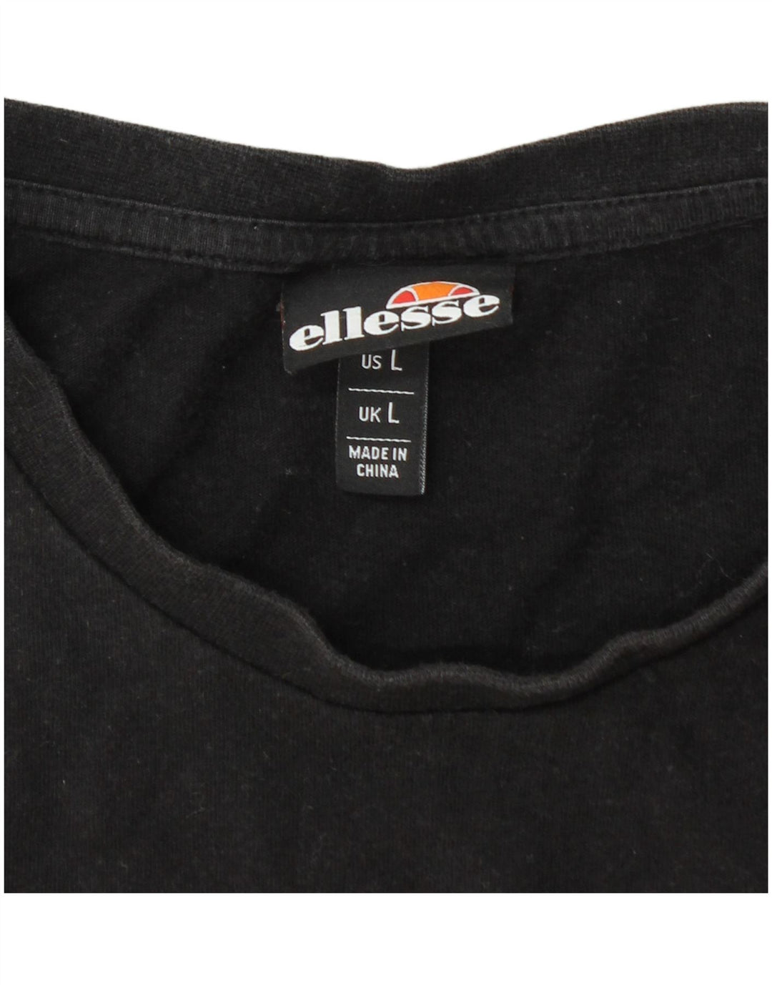 Camiseta masculina gráfica ELLESSE grande preta