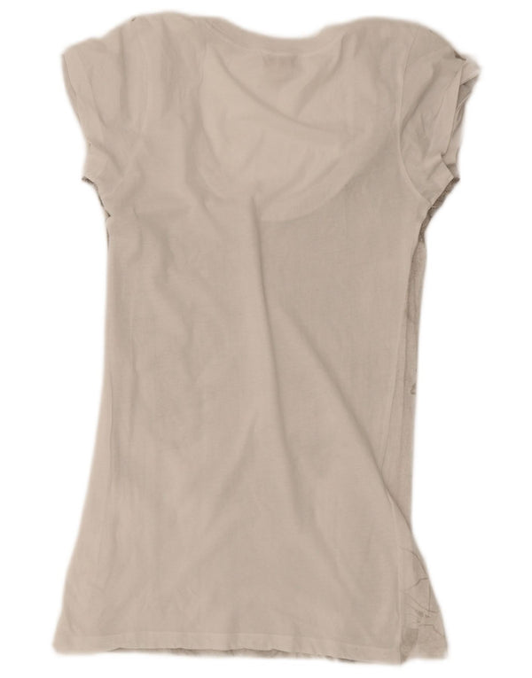 Camiseta feminina Diesel Diesel Top UK 2 2XS Branco Floral