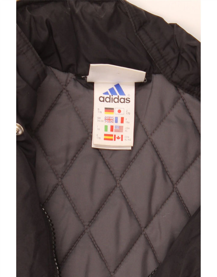 Casaco acolchoado gráfico Adidas Boys 15-16 anos preto poliamida