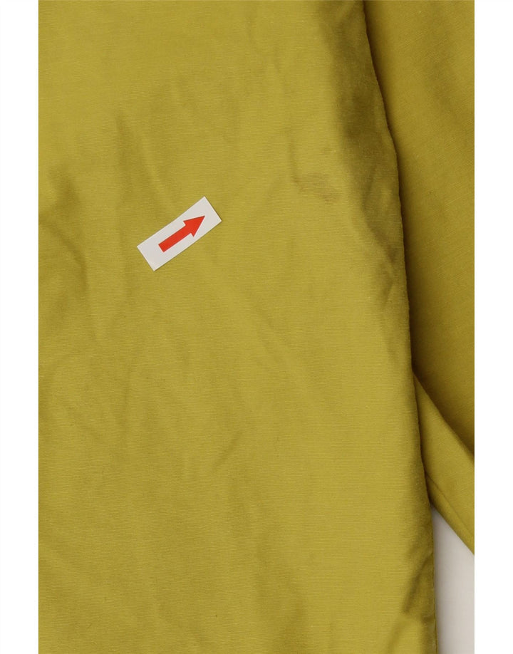 Jaqueta utilitária feminina vintage com capuz Reino Unido 16 grande amarelo
