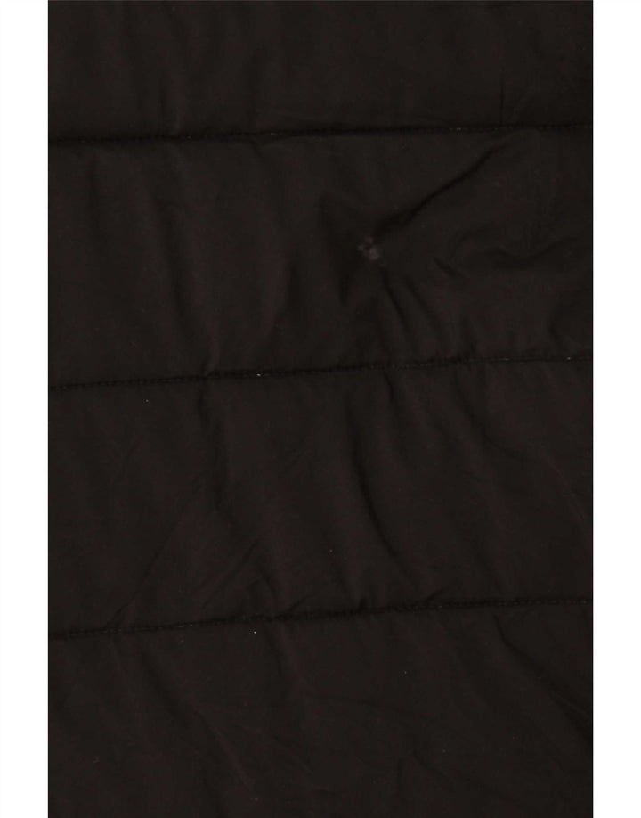Casaco acolchoado feminino Nautica UK 14 grande poliéster preto