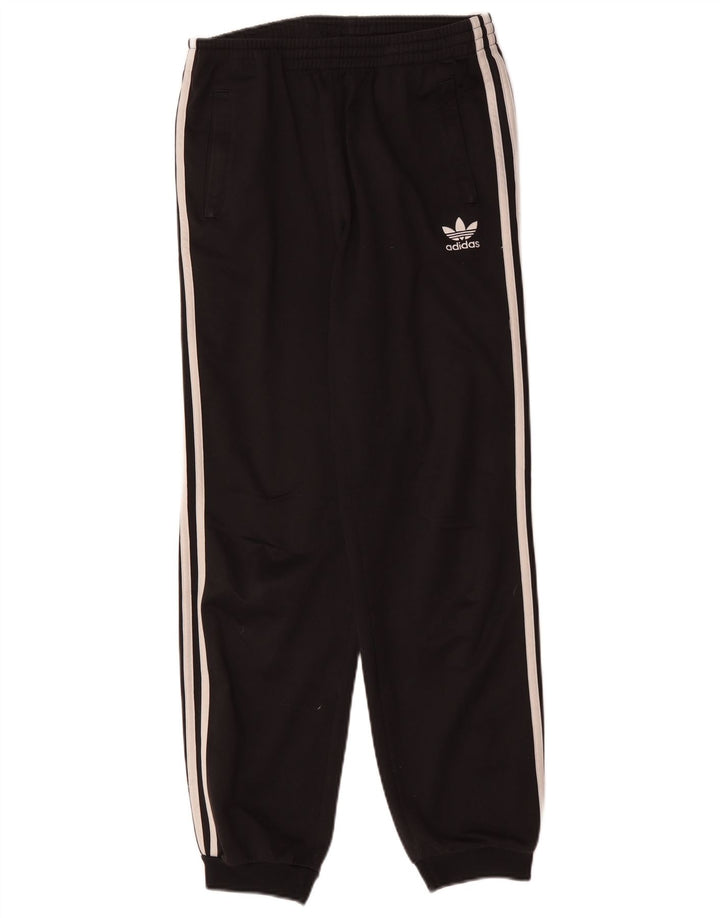 Adidas meninos calças de treino joggers 14-15 anos preto poliéster