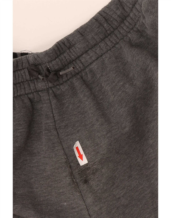 Calças de treino masculinas Adidas Joggers grandes de algodão cinza