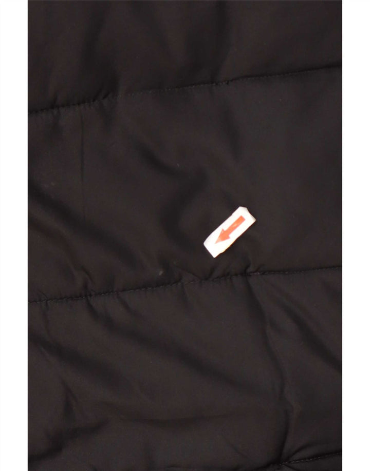 Casaco acolchoado com capuz feminino Hobbs UK 12 poliéster preto médio