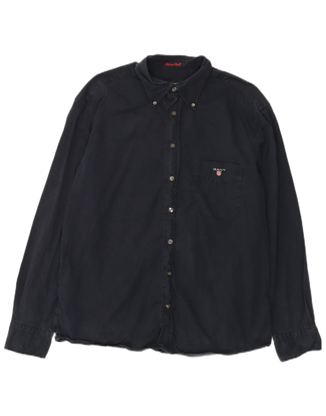 Camisa masculina Gant grande algodão azul marinho