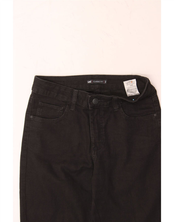 LEE Womens Classic Fit Tapered Jeans US 6 Medium W28 L32 Black Cotton Vintage Lee and Second-Hand Lee from Messina Hembry 
